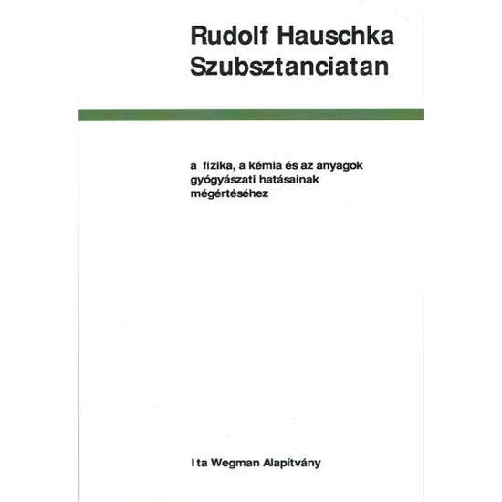 Rudolf Hauschka: Szubsztanciatan