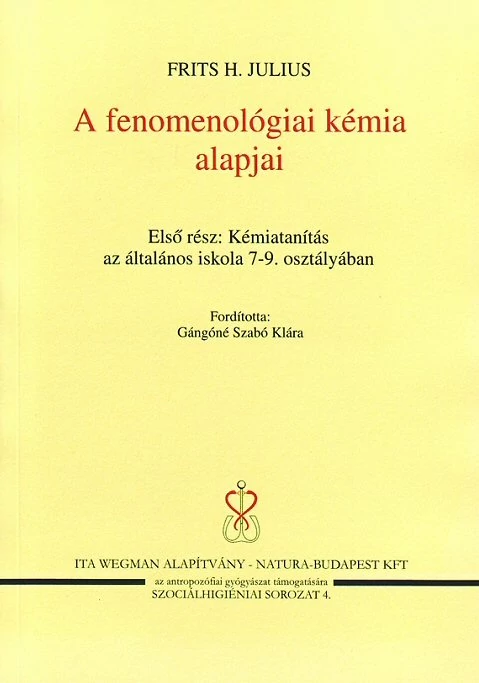 Julius Schröer: A fenomenológiai kémia alapjai